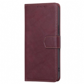 Leren Hoesje Vivo V50 5g Vintage Rfid-bescherming Bescherming Hoesje