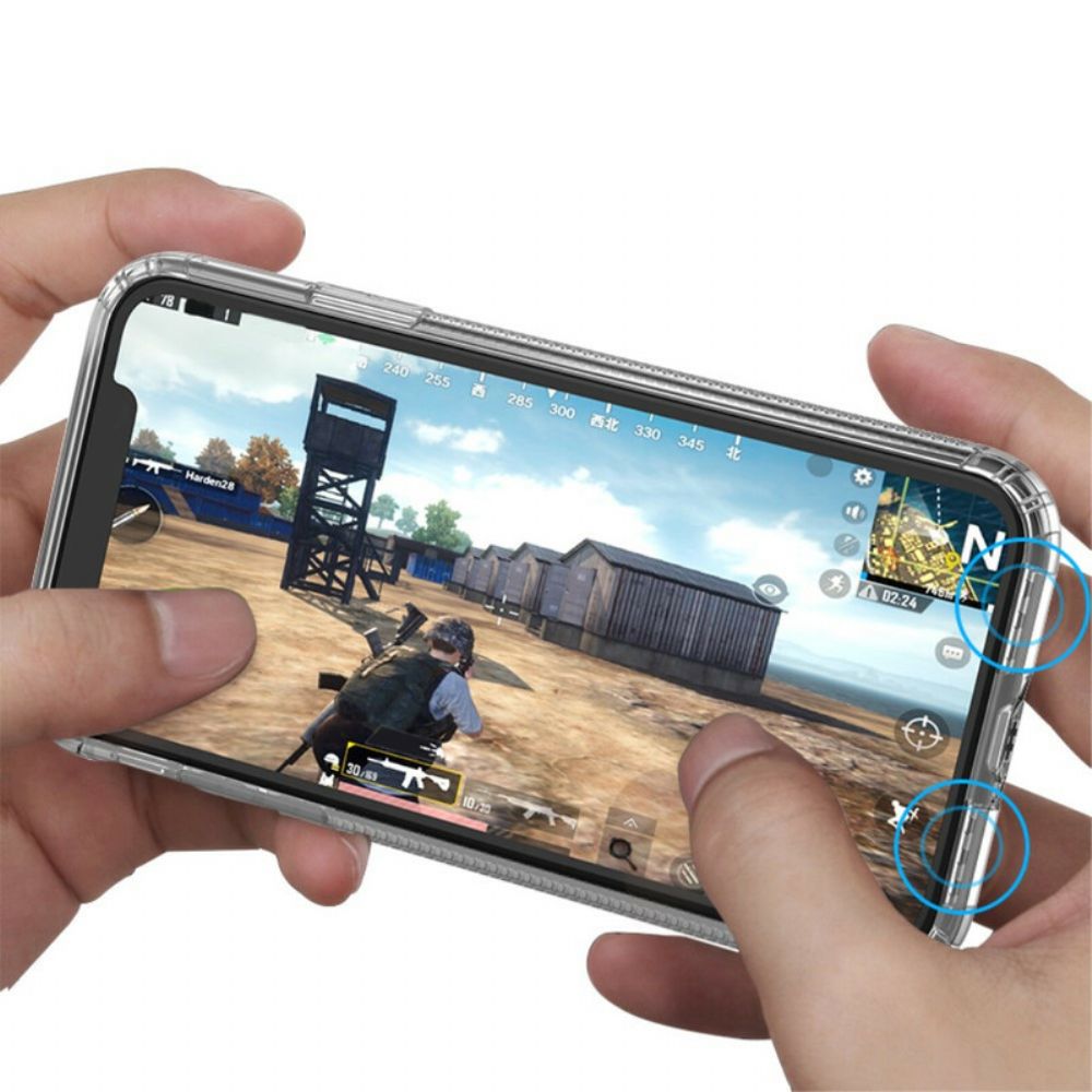 Hoesje voor iPhone XS Max Transparante Leeu Beschermende Kussens