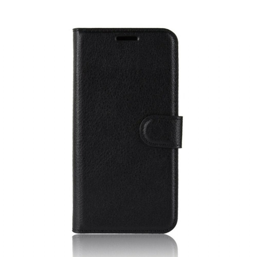 Leren Hoesje voor iPhone XS Max Retro Lychee