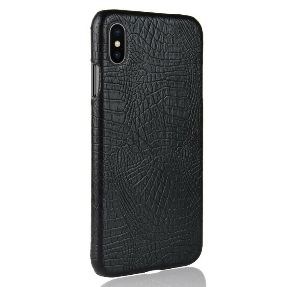 Telefoonhoesje voor iPhone XS Max Krokodillenleereffect