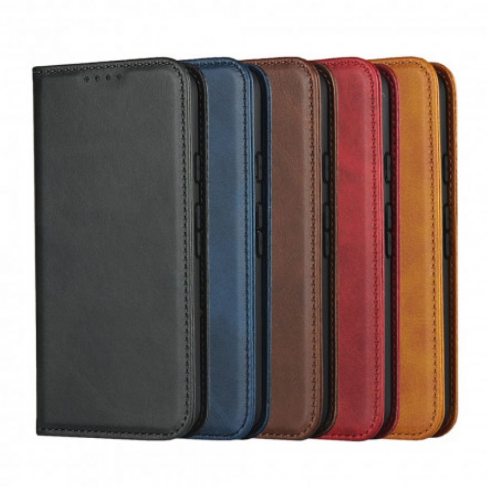 Bescherming Hoesje voor Google Pixel 5 Folio-hoesje Gespleten Leer