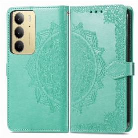Flip Case Leren Realme C75 Barok Mandala