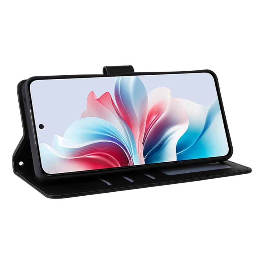 Flip Case Leren Realme C75 Effen Kunstleer