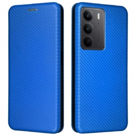 Folio-hoesje Realme C75 Koolstofvezel