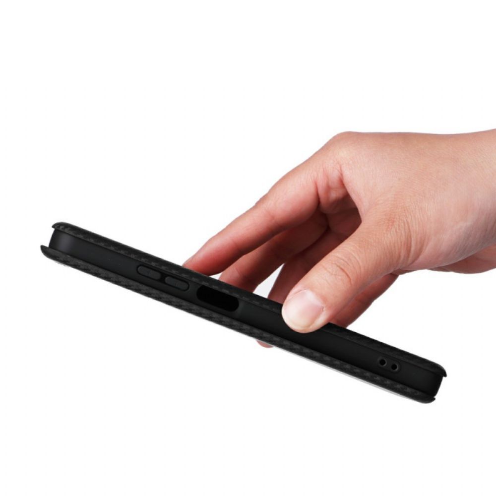 Folio-hoesje Realme C75 Koolstofvezel