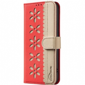 Folio-hoesje Realme C75 Telefoonhoesje Binfen Color Bloemenpatroon