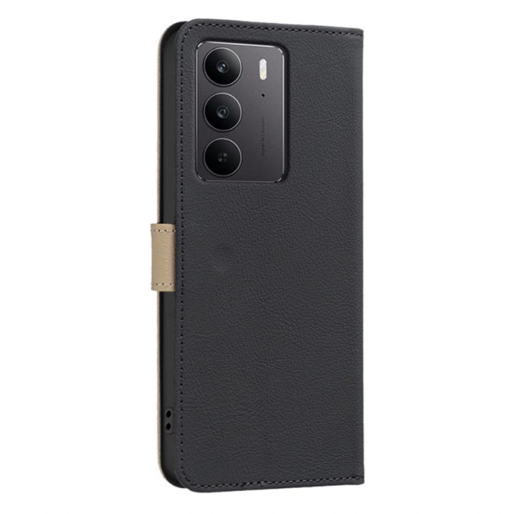 Folio-hoesje Realme C75 Telefoonhoesje Binfen Color Bloemenpatroon