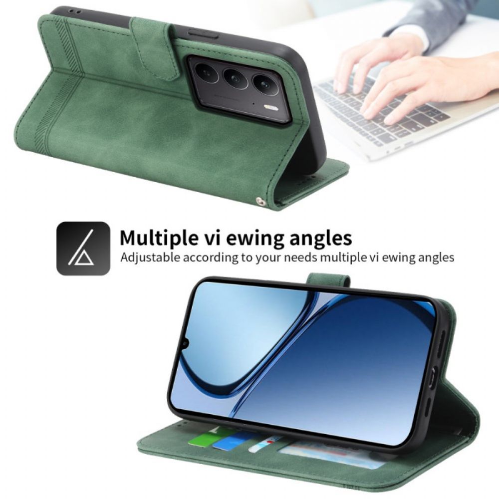 Folio-hoesje Realme C75 Telefoonhoesje Dierfeng