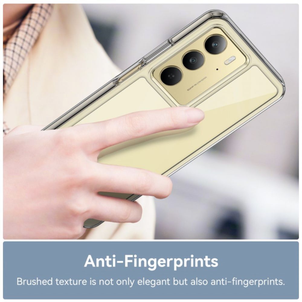 Hoesje Realme C75 Transparant Met Gehard Glazen Schermbeschermer