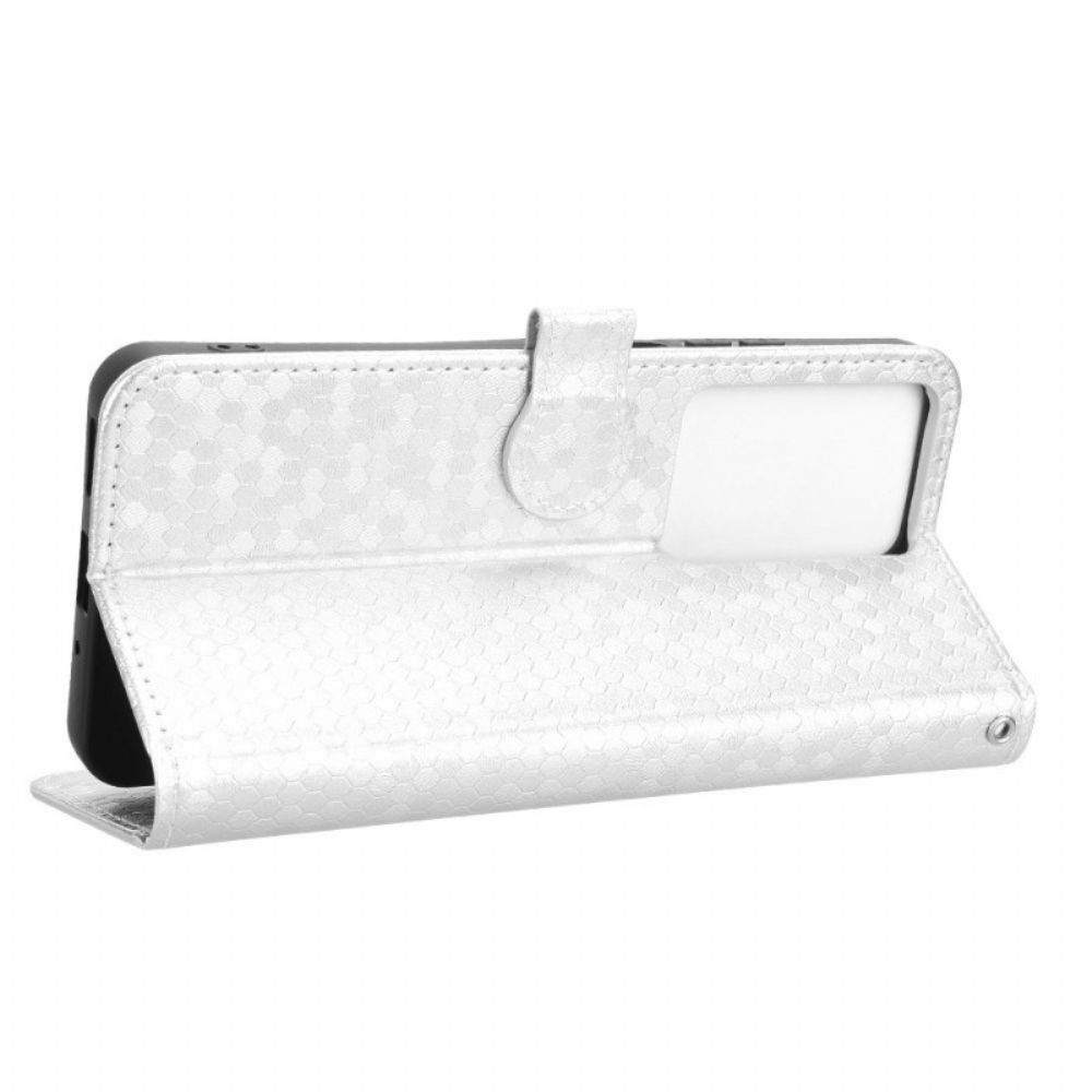 Leren Hoesje Realme C75 Glitterstippen Bescherming Hoesje