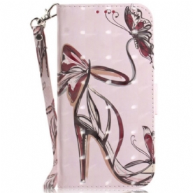 Leren Hoesje Realme C75 Pumps Met Bandjes Bescherming Hoesje