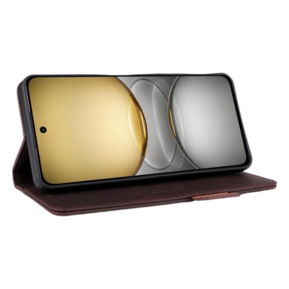 Leren Hoesje Realme C75 Retro Bescherming Hoesje