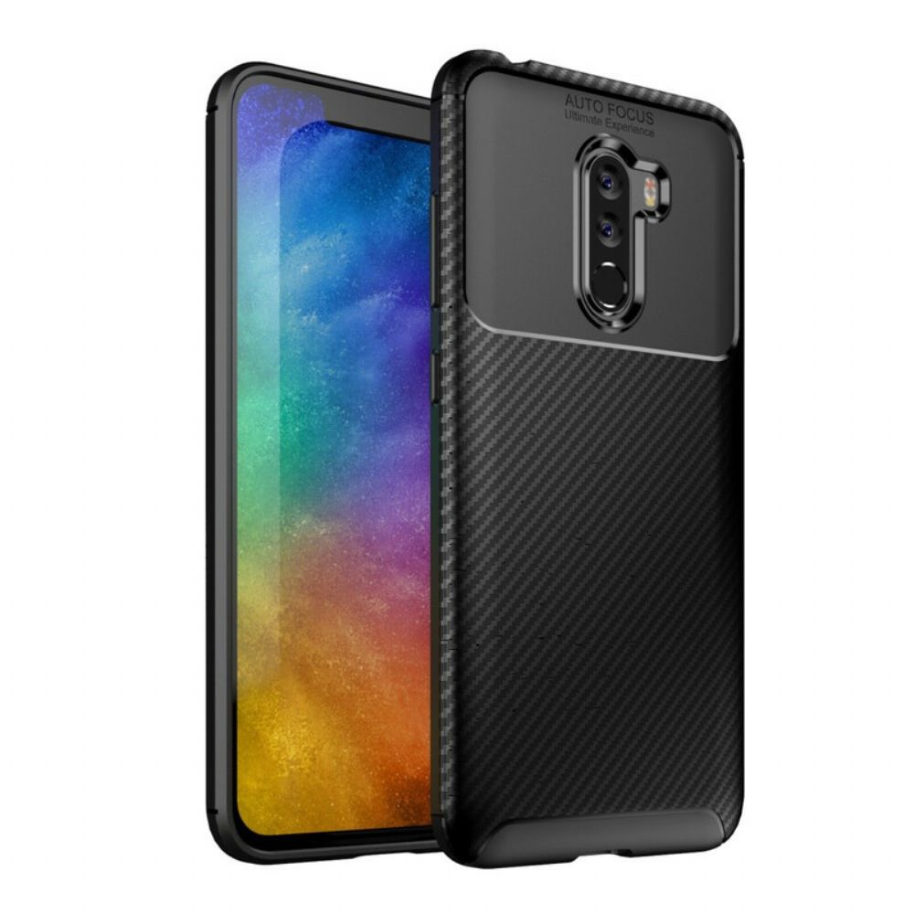 Hoesje voor Pocophone F1 Koolstofvezelslang