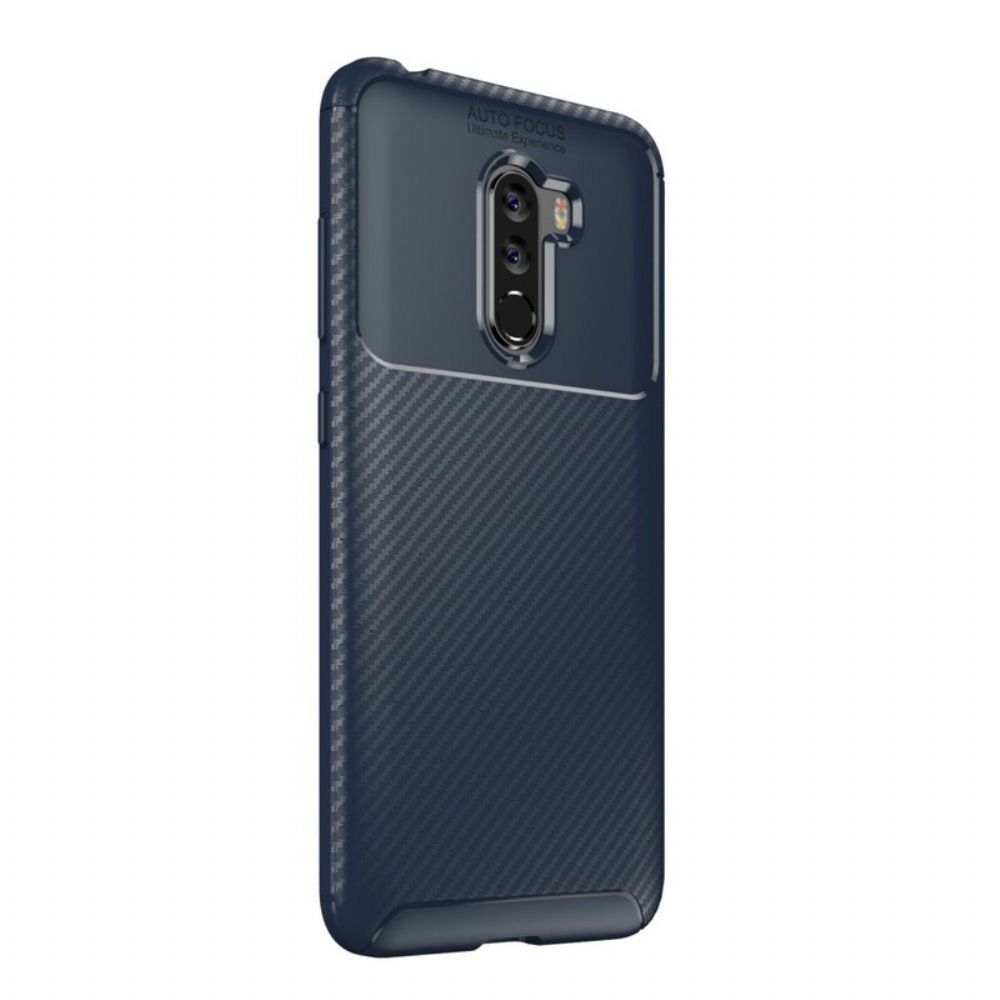 Hoesje voor Pocophone F1 Koolstofvezelslang