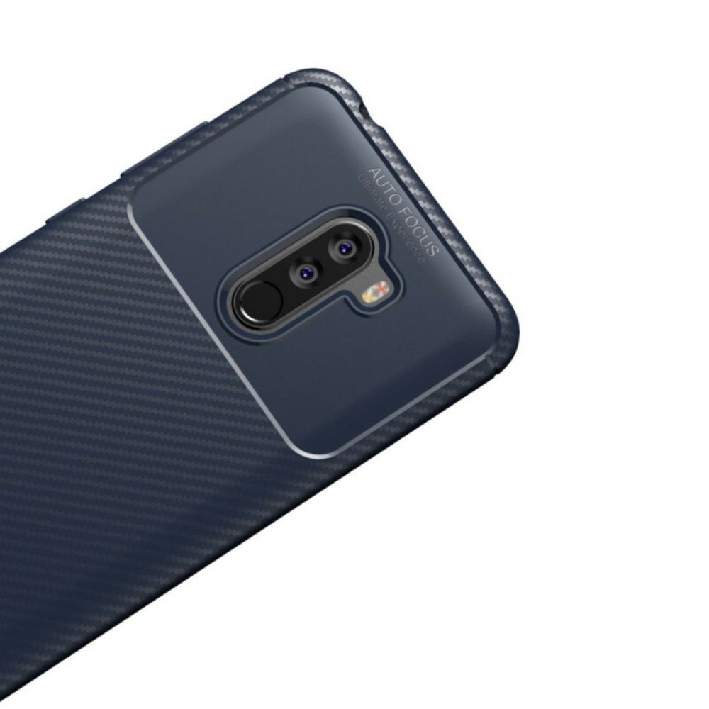 Hoesje voor Pocophone F1 Koolstofvezelslang
