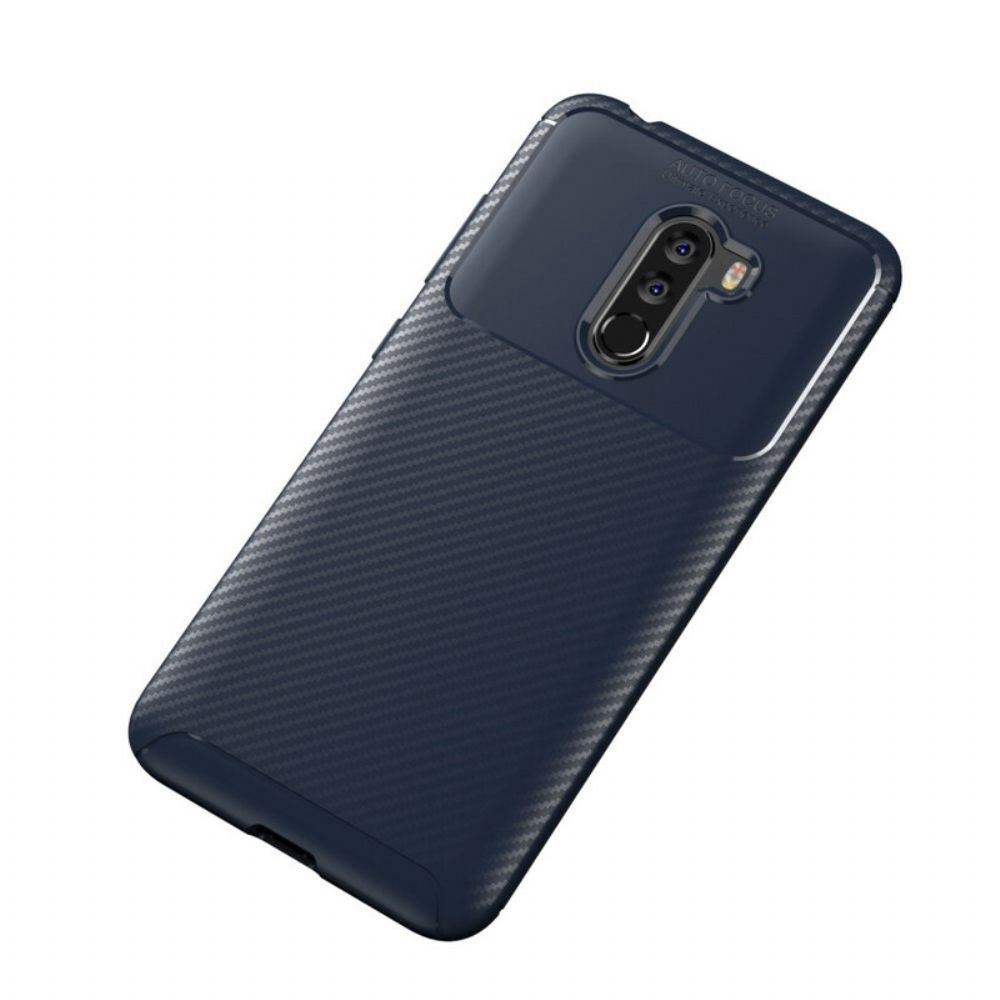 Hoesje voor Pocophone F1 Koolstofvezelslang