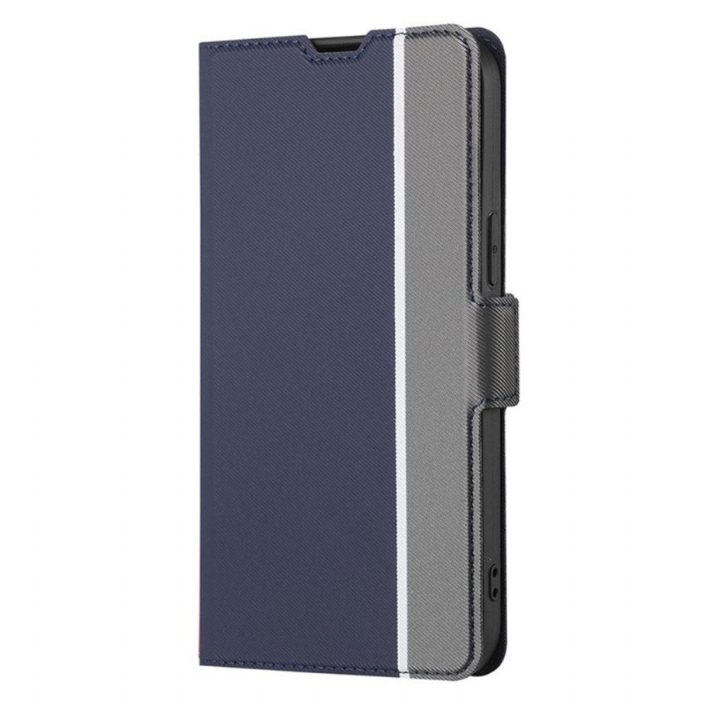 Folio-hoesje voor Huawei P60 Pro Tweekleurig