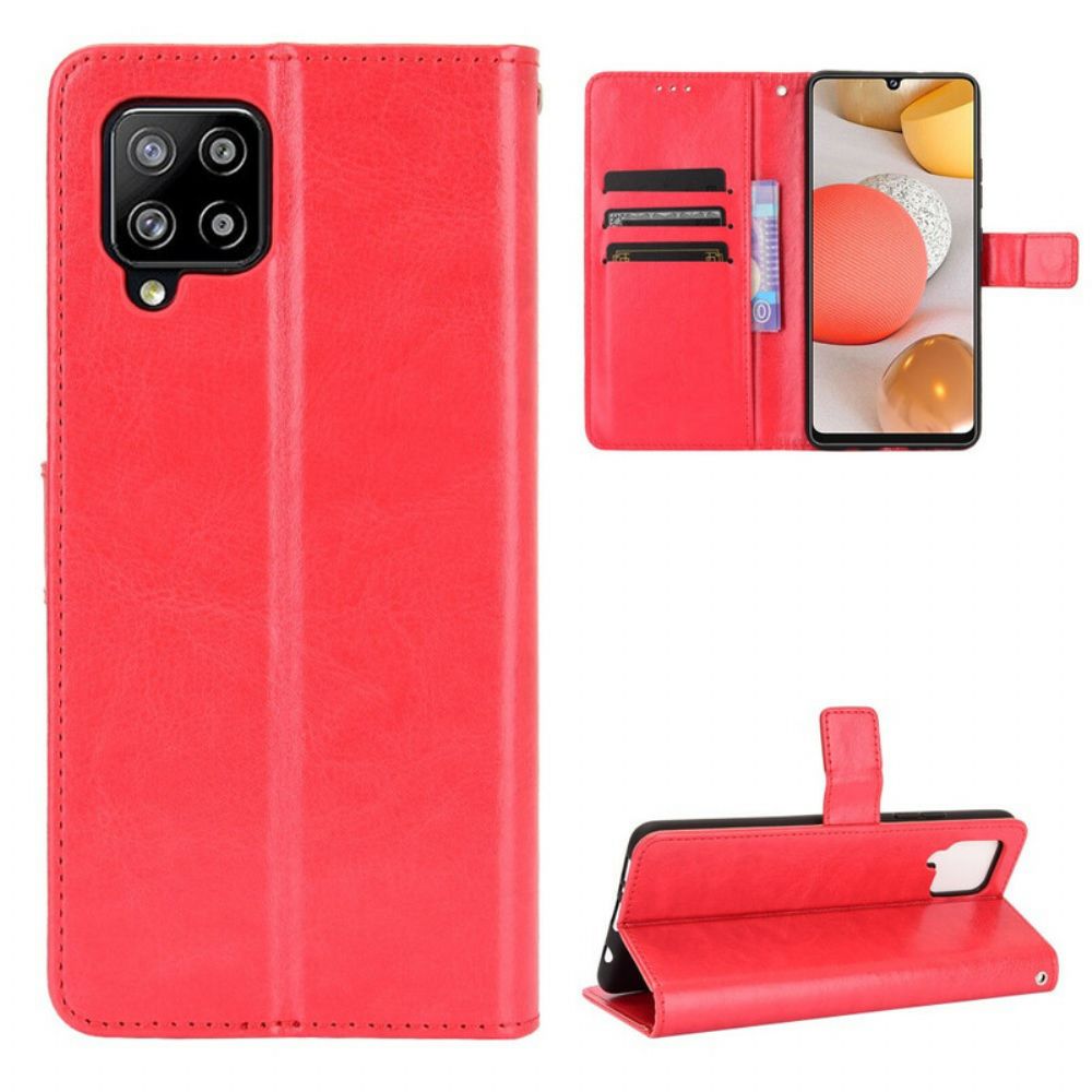 Folio-hoesje voor Samsung Galaxy A42 5G Flitsachtig Kunstleer