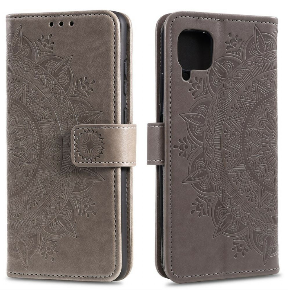 Leren Hoesje voor Samsung Galaxy A42 5G Zonnemandala