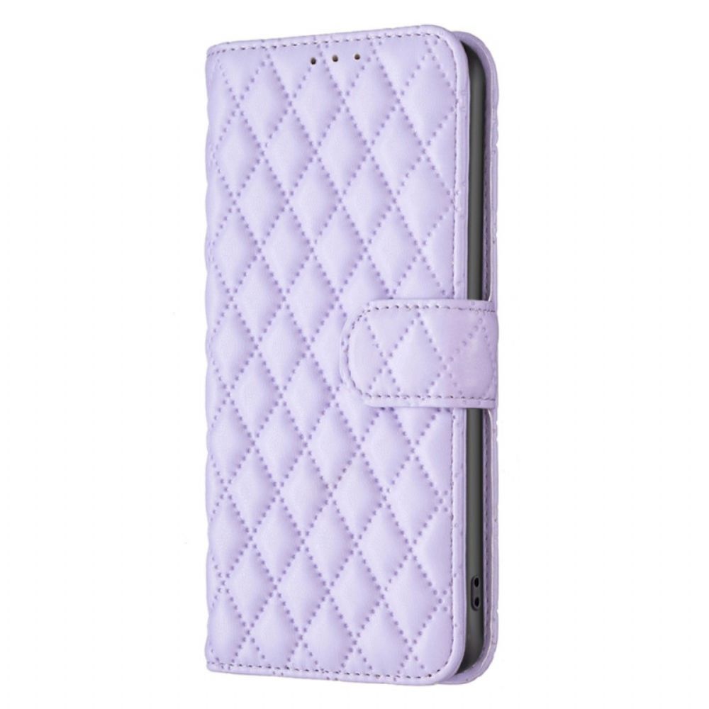 Flip Case Leren Google Pixel 8 Pro Gewatteerd