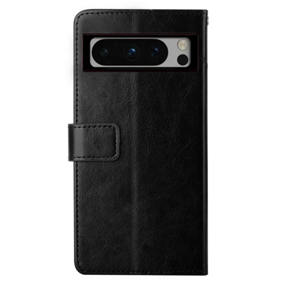 Folio-hoesje Google Pixel 8 Pro Telefoonhoesje Y-bandontwerp