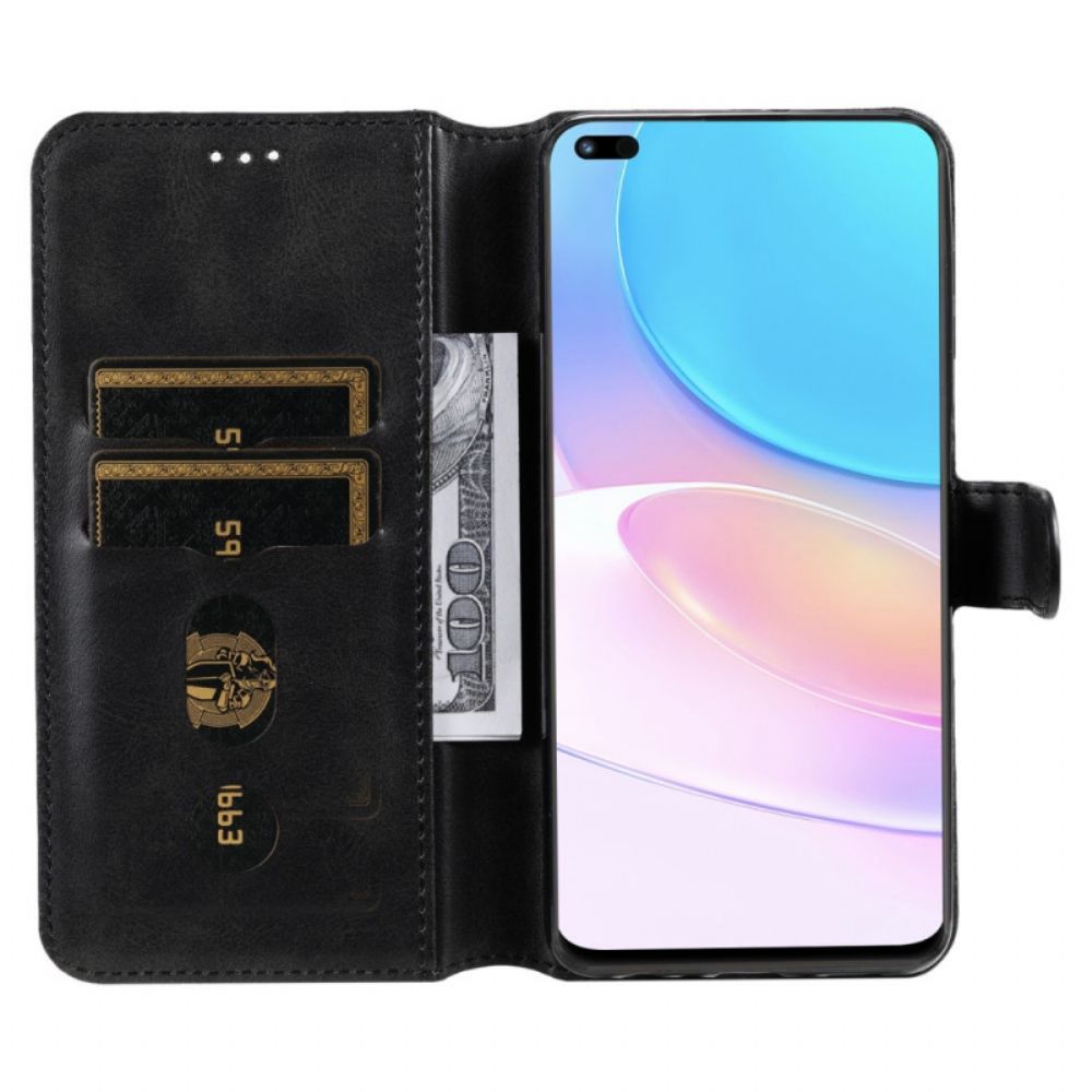 Folio-hoesje voor Huawei Nova 8i / Honor 50 Lite Basis Kunstleer