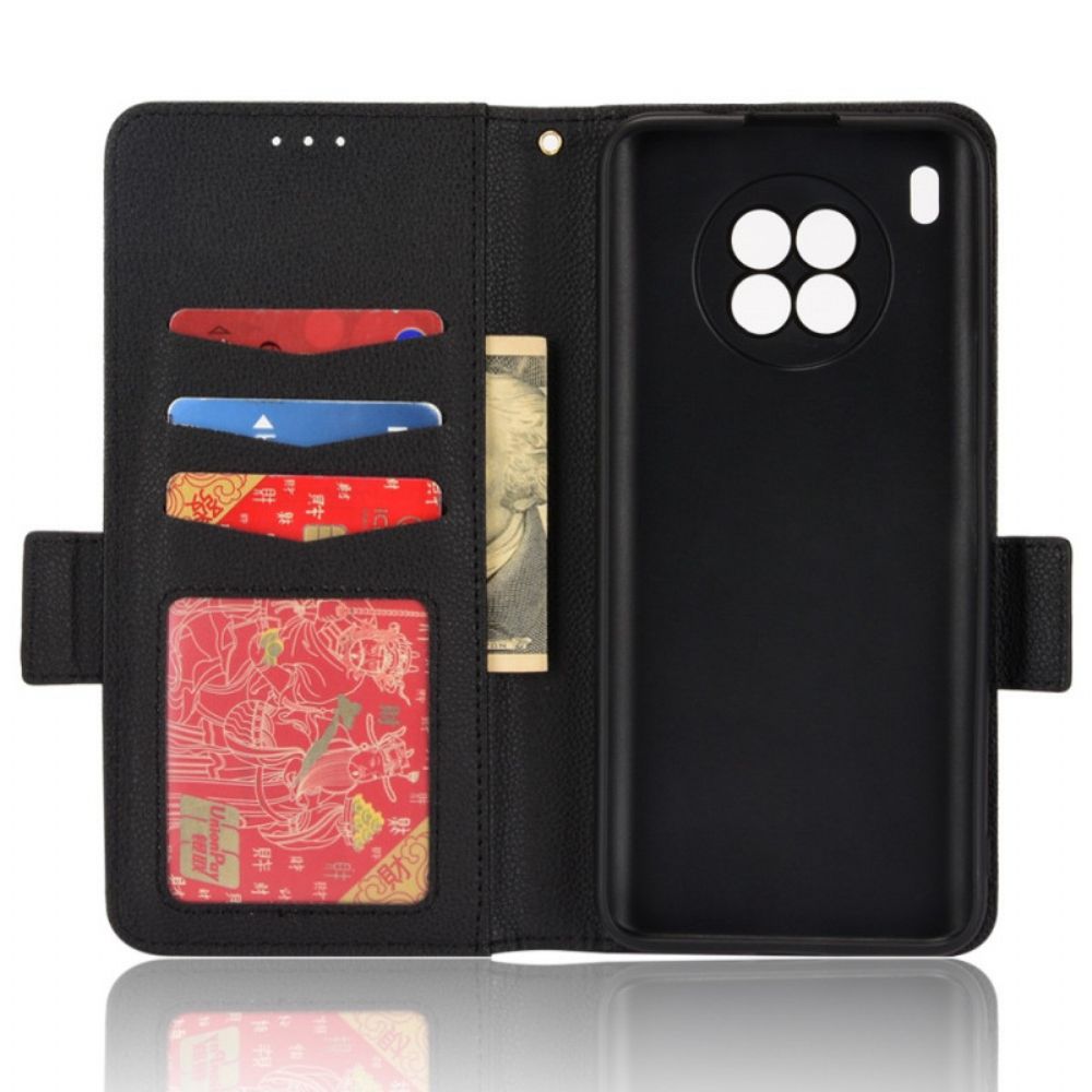 Folio-hoesje voor Huawei Nova 8i / Honor 50 Lite Flip Case Dubbele Flap Litchi Nieuwe Kleuren