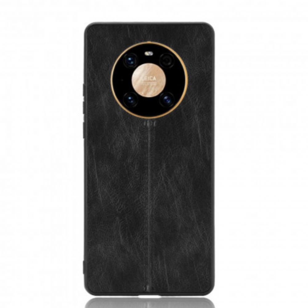 Hoesje voor Huawei Mate 40 Pro Naad Leereffect
