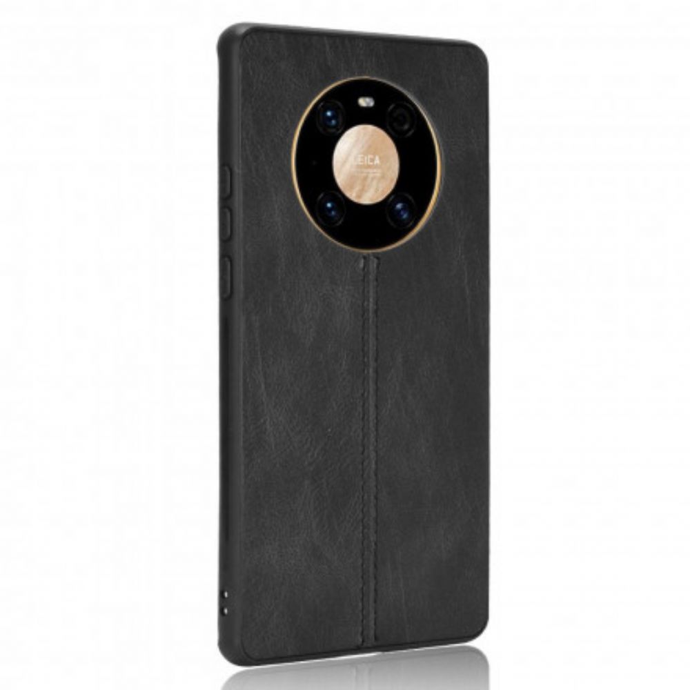Hoesje voor Huawei Mate 40 Pro Naad Leereffect