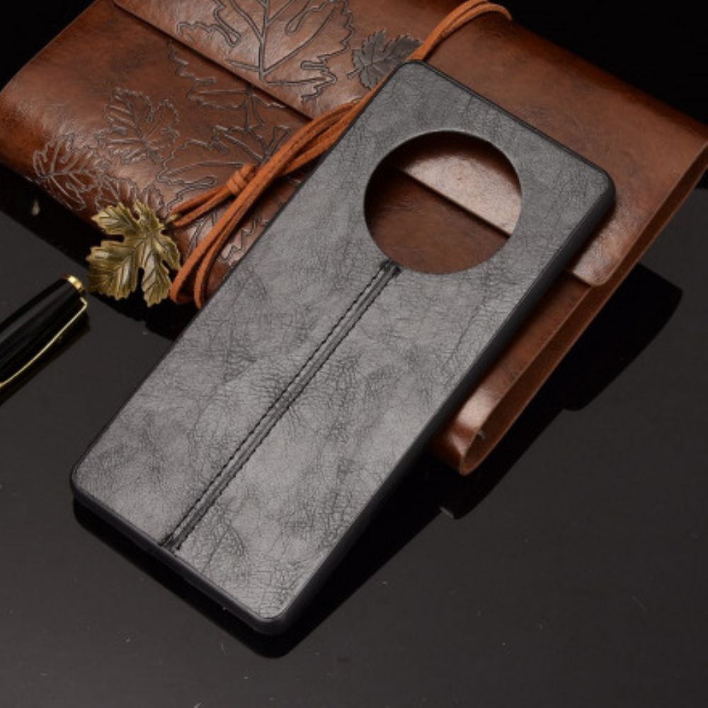 Hoesje voor Huawei Mate 40 Pro Naad Leereffect
