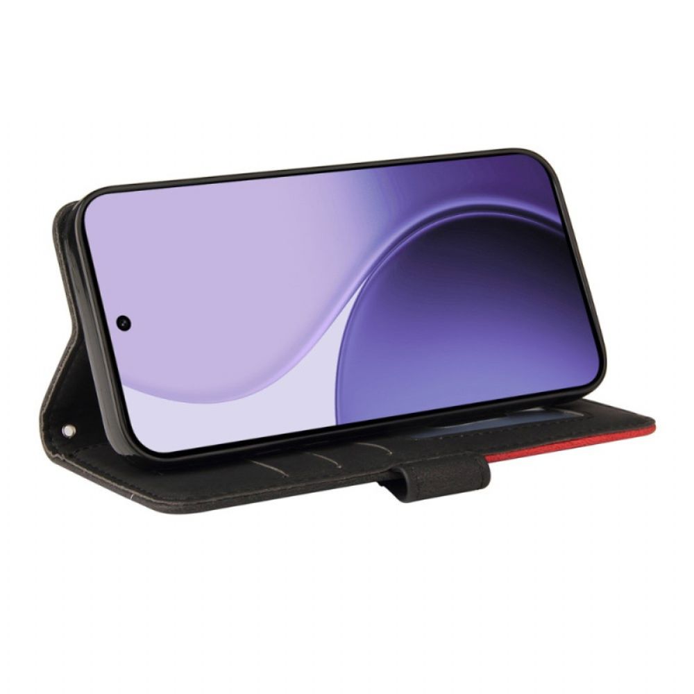 Bescherming Hoesje Oppo Reno 14 5g Tweekleurige Golvende Lijn