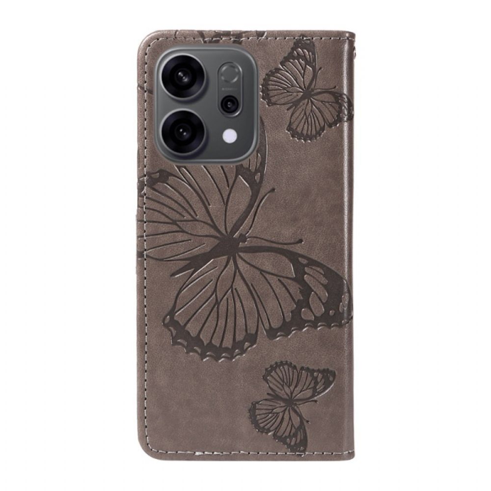 Folio-hoesje Oppo Reno 14 5g Reuzenvlinders