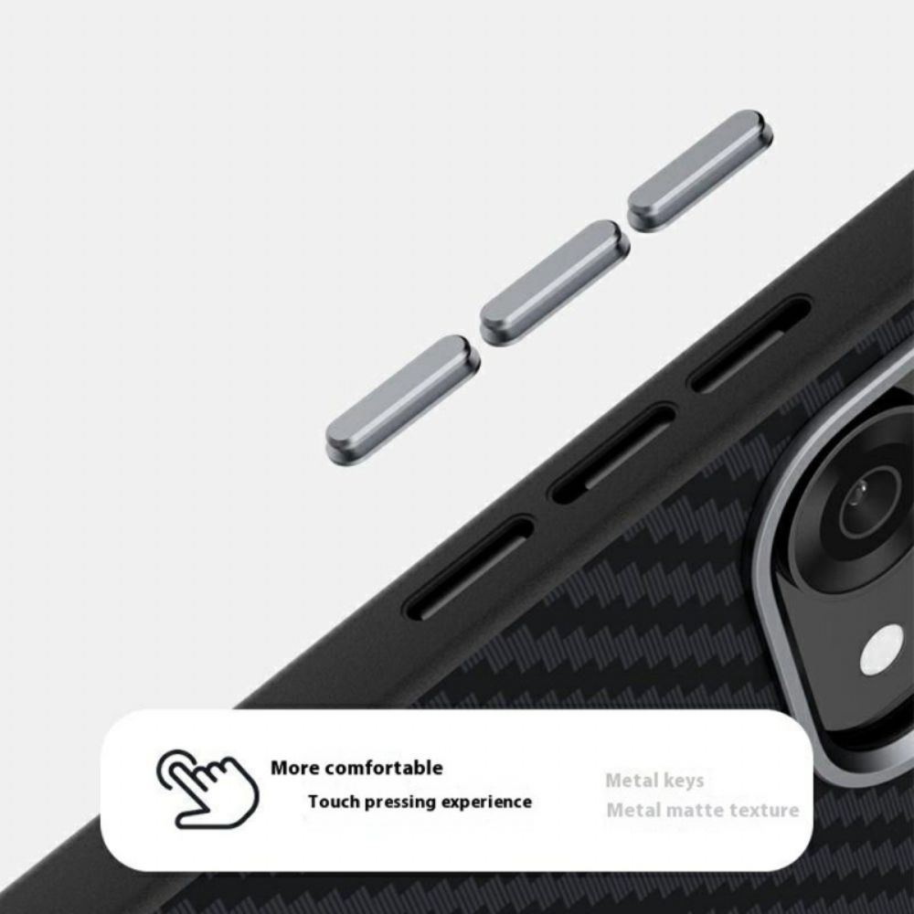Hoesje Oppo Reno 14 5g Compatibel Met Magsafe Carbon Fiber