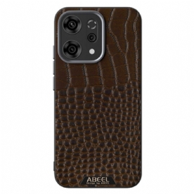 Hoesje Oppo Reno 14 5g Magsafe-compatibel Abeel Met Krokodillenprint