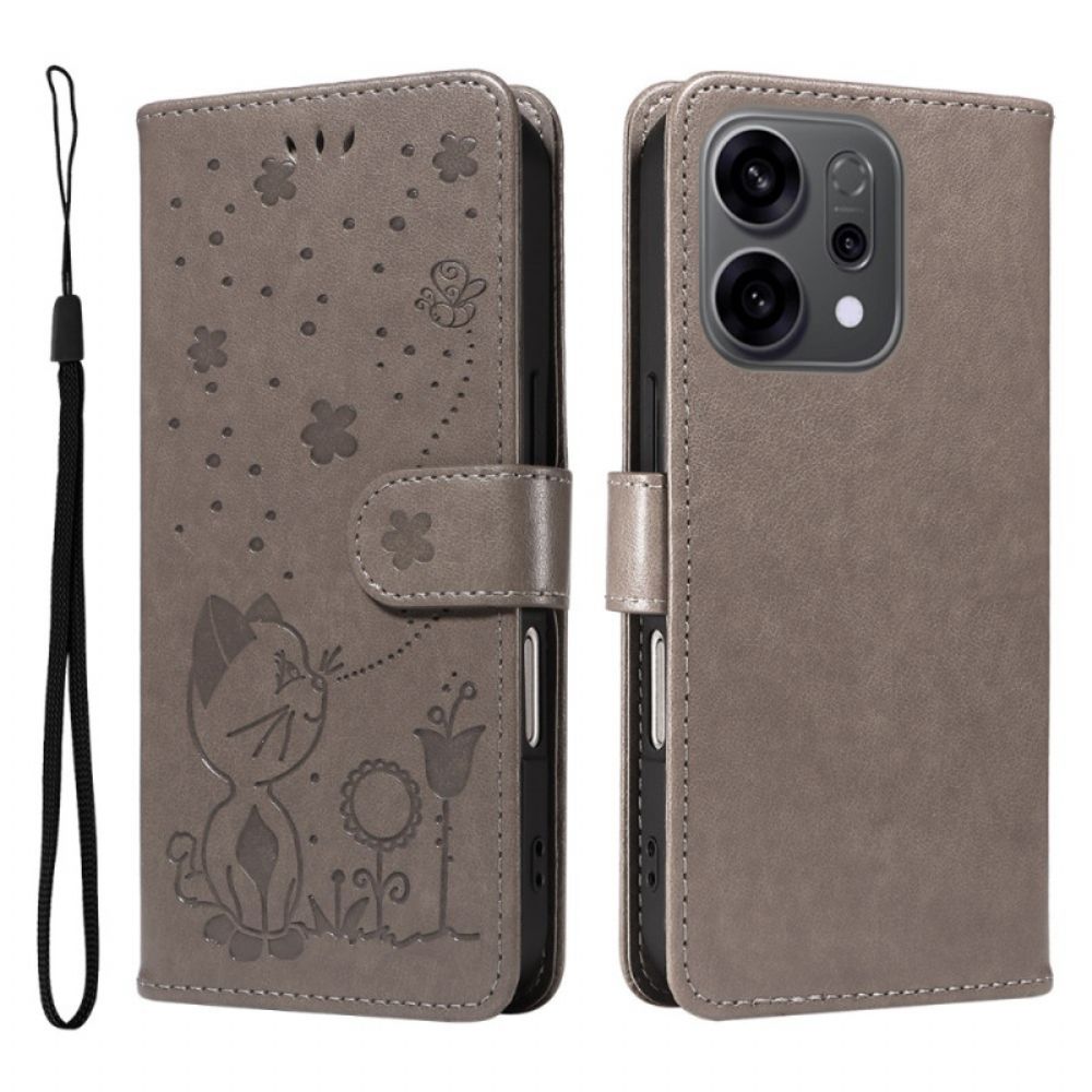 Leren Hoesje Oppo Reno 14 5g Bij Bescherming Hoesje