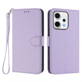 Leren Hoesje Oppo Reno 14 5g Monochroom