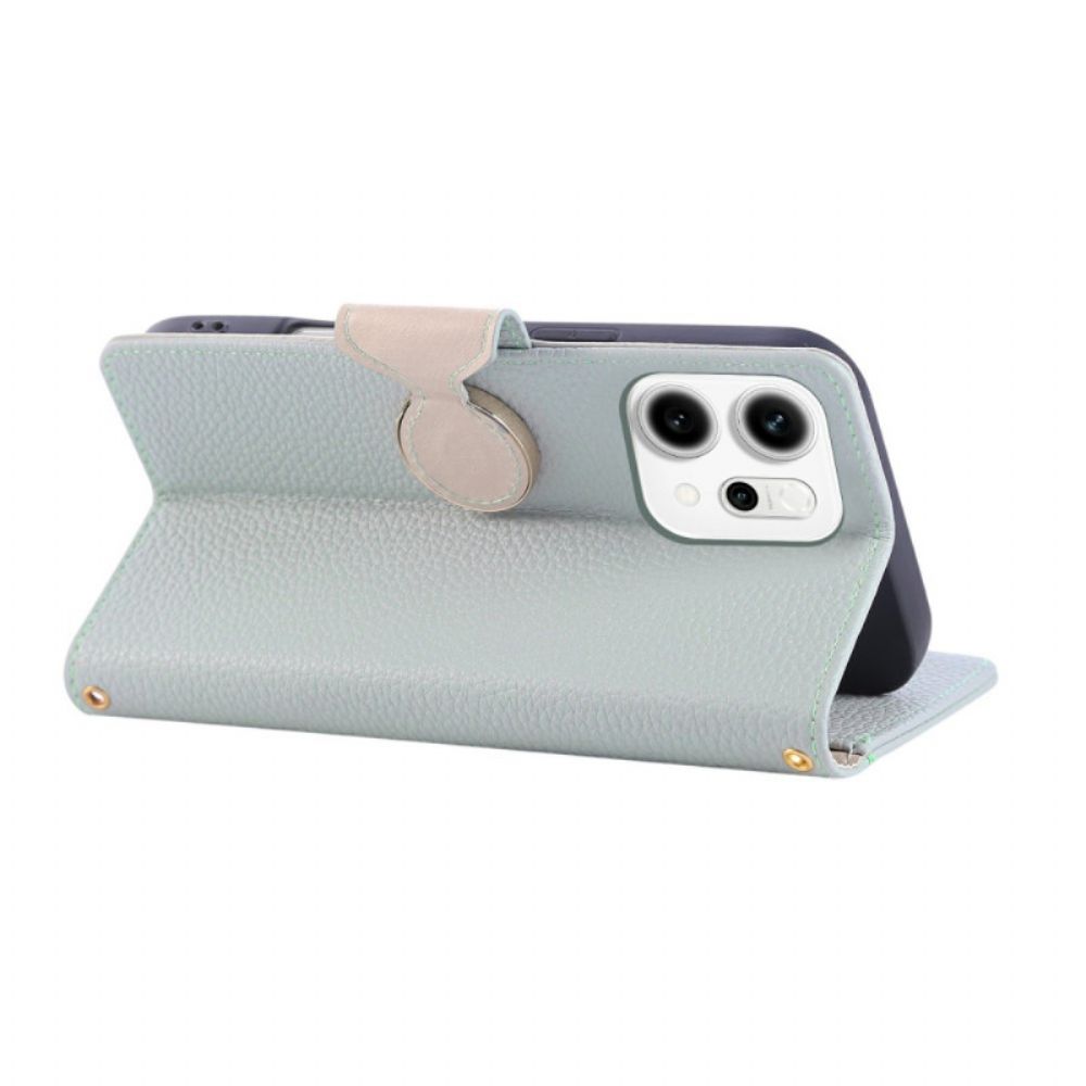 Leren Hoesje Oppo Reno 14 5g Portemonnee Met Rits Bescherming Hoesje