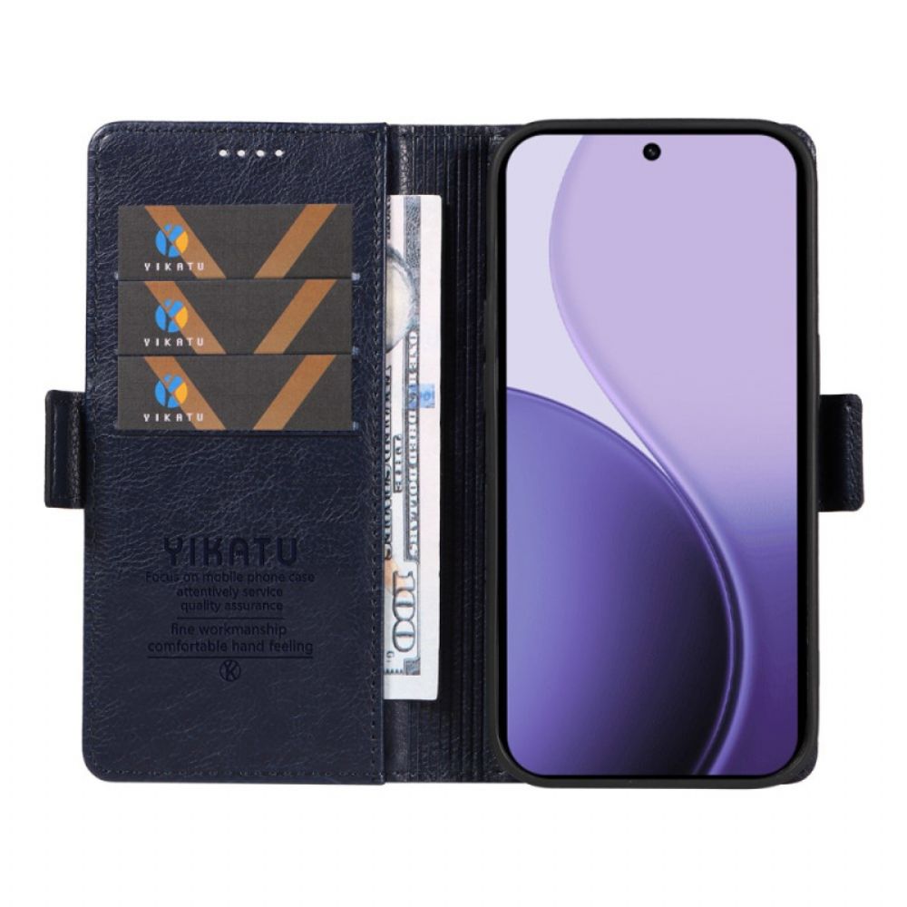 Leren Hoesje Oppo Reno 14 5g Vintage Yikatu