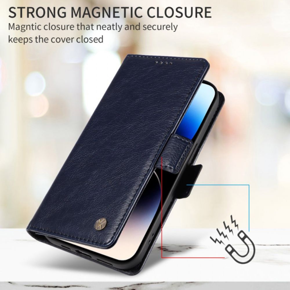 Leren Hoesje Oppo Reno 14 5g Vintage Yikatu