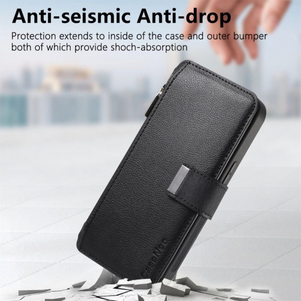 Leren Hoesje Voor Oppo Reno 14 5g Afneembare Hoes Caseneo