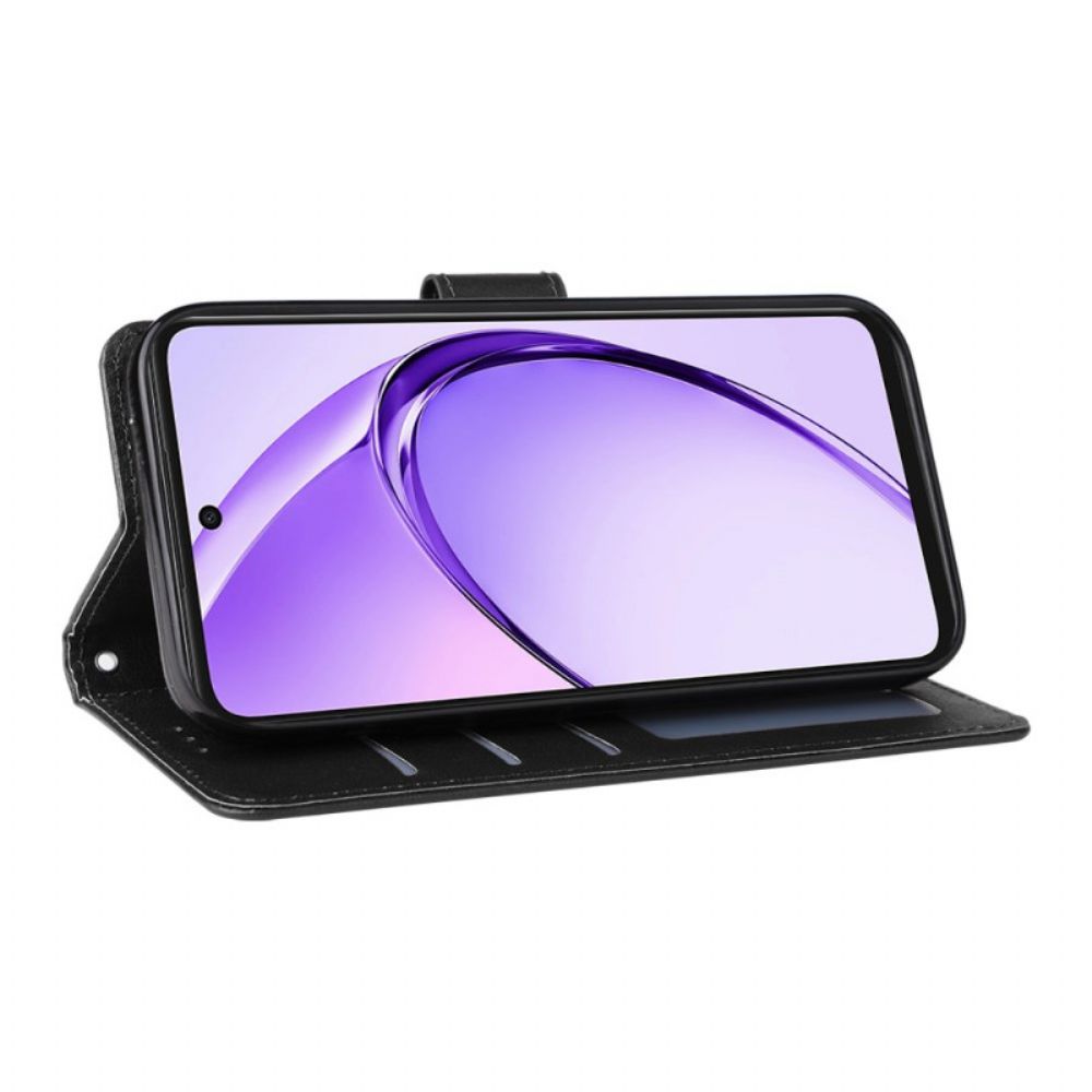 Leren Hoesje Voor Oppo Reno 14 5g Klassieke Leren Stijl