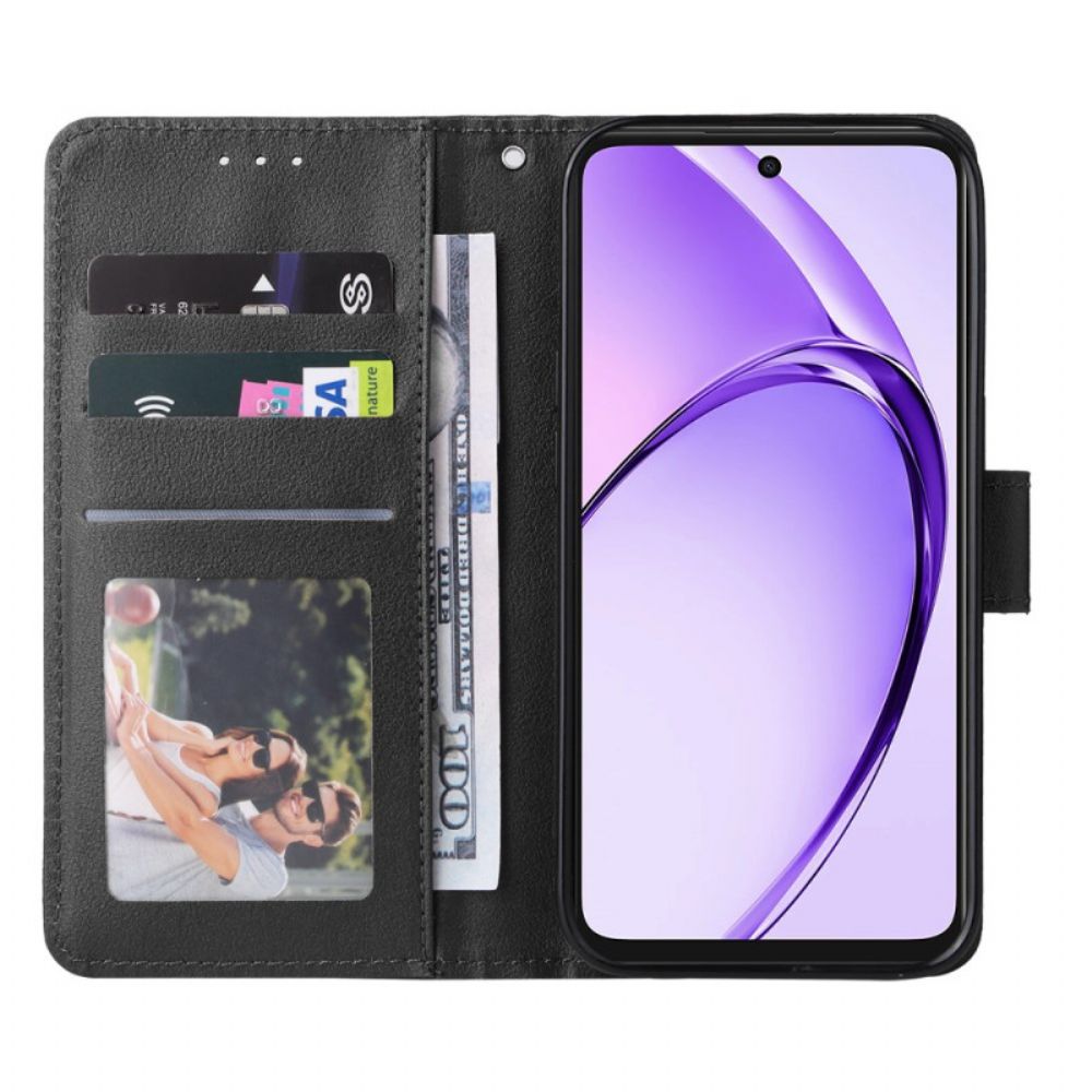 Leren Hoesje Voor Oppo Reno 14 5g Klassieke Leren Stijl