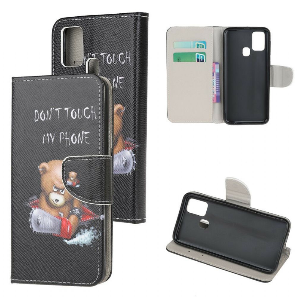 Flip Case voor Samsung Galaxy A21s Gevaarlijke Beer