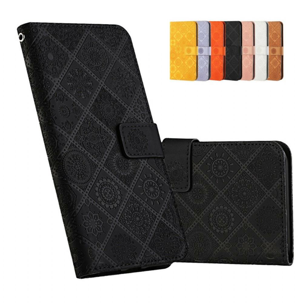Folio-hoesje voor Samsung Galaxy A21s Tapijtpatroon