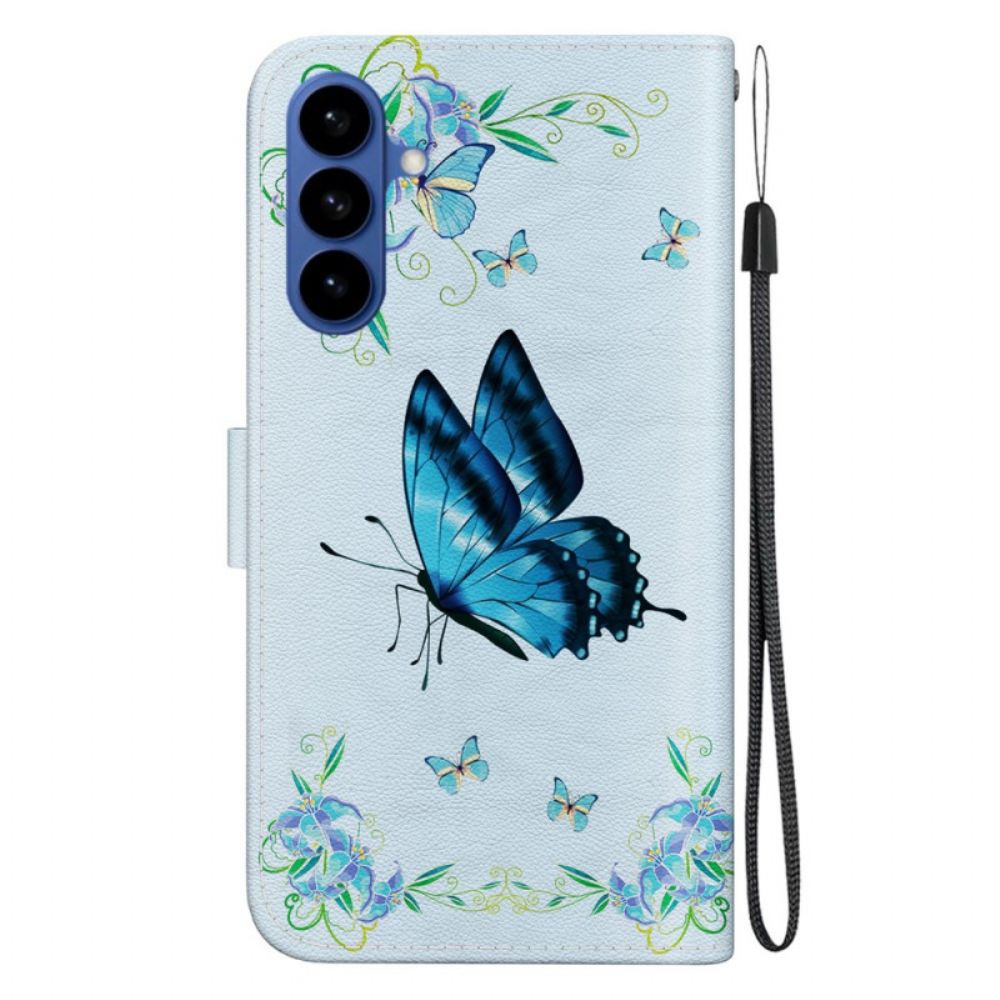 Bescherming Hoesje Samsung Galaxy S26 Kleine Blauwe Vlinder