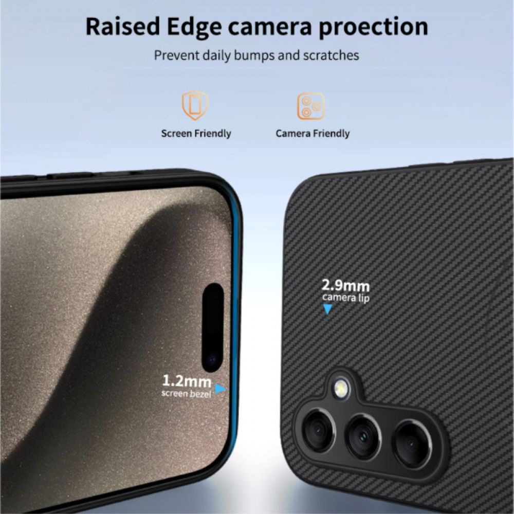 Case Hoesje Samsung Galaxy S26 Telefoonhoesje Magnetische Koolstofvezeltextuur