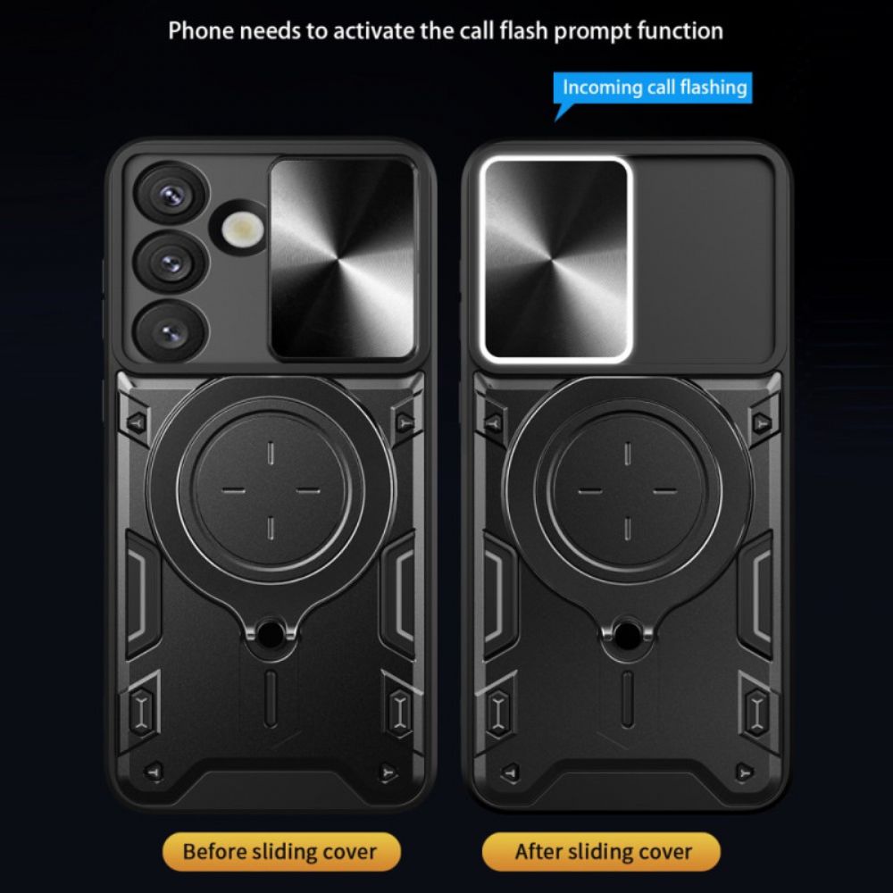 Case Hoesje Samsung Galaxy S26 Telefoonhoesje Schuifbare Camerastandaard En Hoes