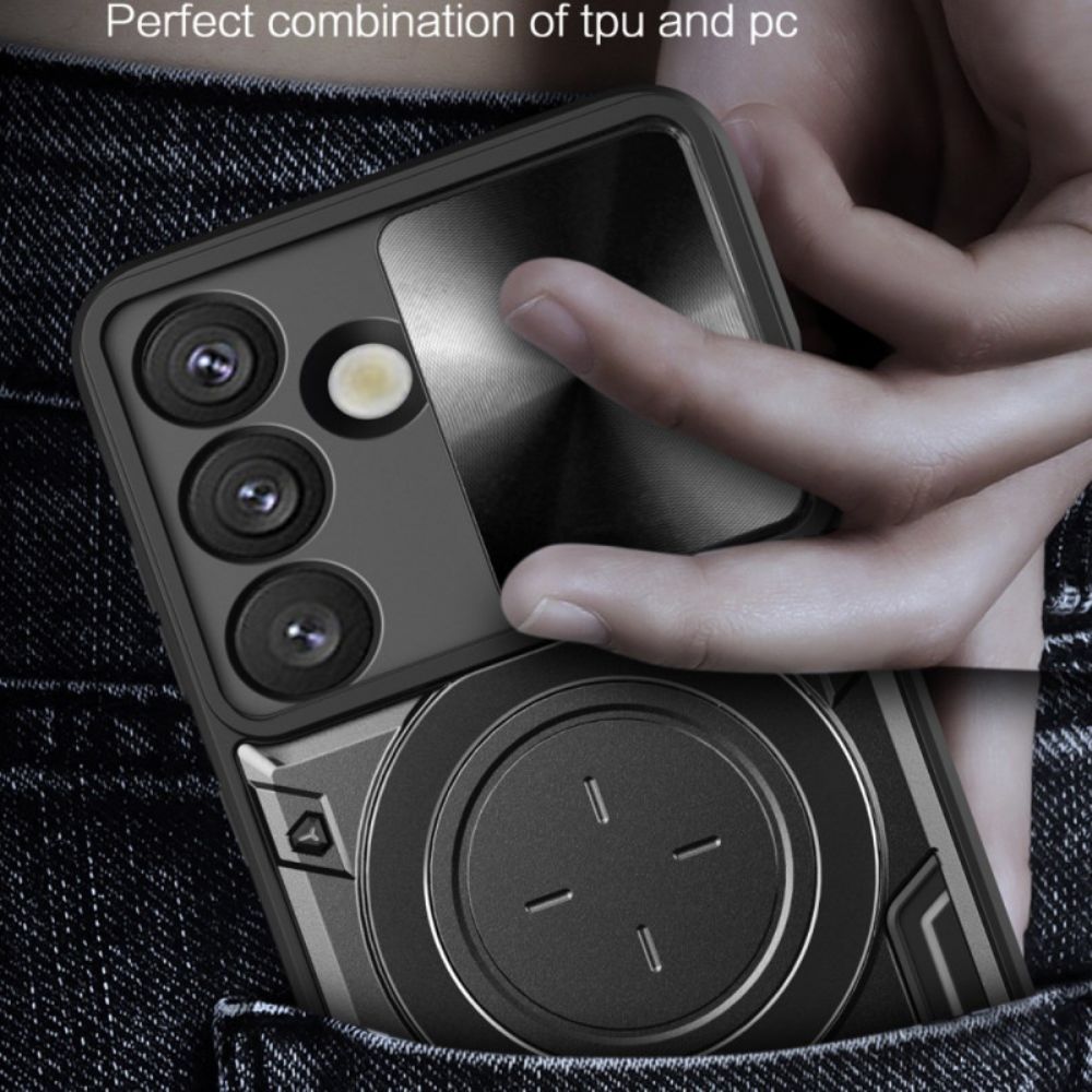 Case Hoesje Samsung Galaxy S26 Telefoonhoesje Schuifbare Camerastandaard En Hoes