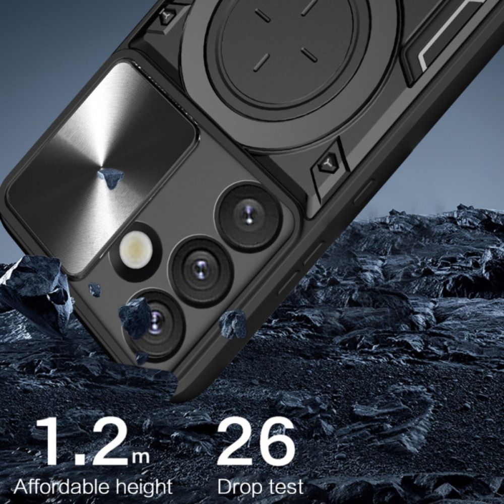 Case Hoesje Samsung Galaxy S26 Telefoonhoesje Schuifbare Camerastandaard En Hoes