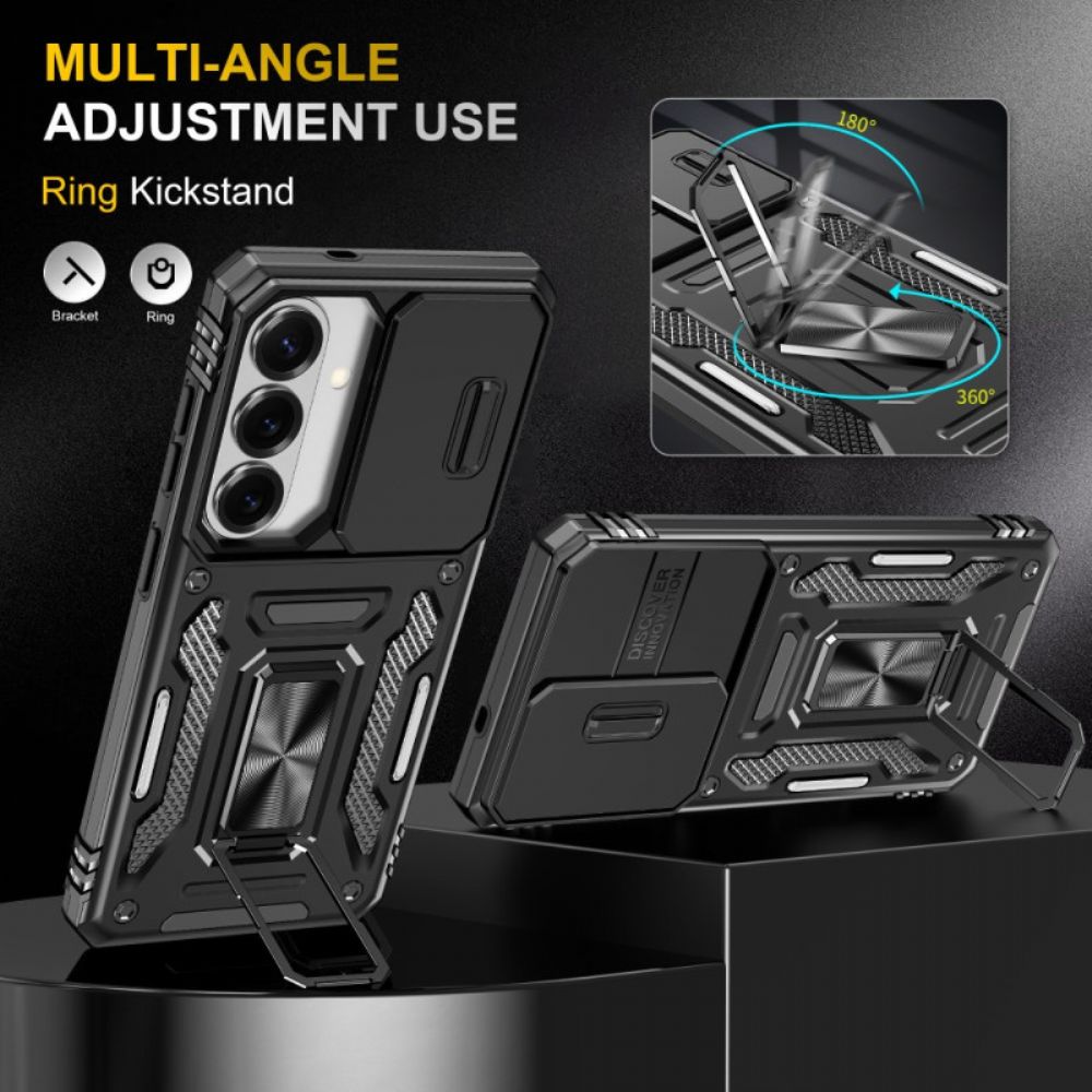 Case Hoesje Samsung Galaxy S26 Telefoonhoesje Standaard En Schuifbare Cameracover